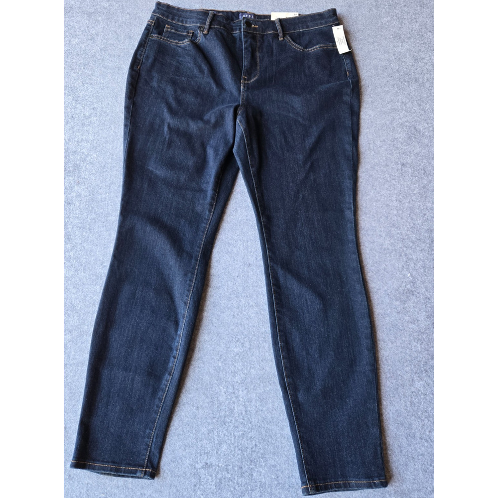 NYDJ Women's Jeans MSSD8706 Skinny Dark Wash Lift & Tuck Technology Size 14 NEW
